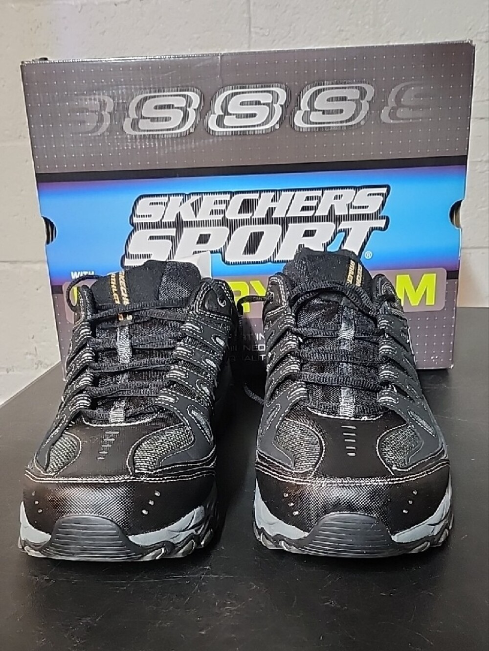Skechers Sport Men's Black and Gray Trail Runners - Picture 3 of 7